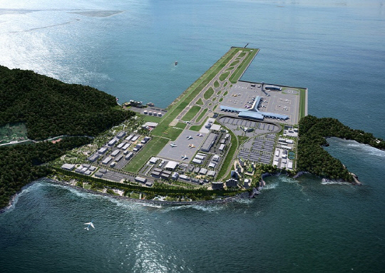 가덕도신공항 조감도.  <국토교통부 제공>